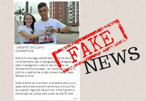 Polícia Civil desmente fake news e diz que não pediu mandado de prisão contra os envolvidos na campanha AME Jonatas