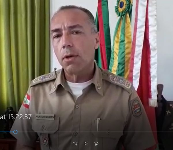 Comandante da PMSC fala sobre os ataques do crime na Grande Florianópolis e dos cuidados com o interior do estado (vídeo)