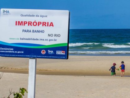 Florianópolis tem 57% dos pontos impróprios para banho, aponta o IMA