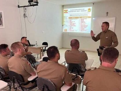Comandante geral da PMSC visita quartel de Araranguá e apresenta plano comando 360