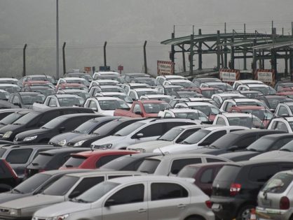 Venda de veículos leves cai 8,7% em agosto diz Fenabrave