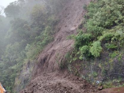 Com queda de barreiras, Serra do Rio do Rastro segue interditada e sem previsão de liberação; veja fotos