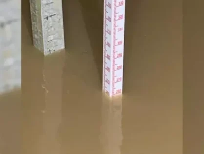Rio Araranguá sobe 2,6 metros após chuva intensa no Extremo Sul de SC