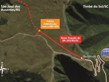 DNIT alerta para interdição da BR-285, em São José dos Ausentes