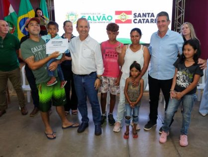 Jorginho Mello inaugura obras na cidade de Galvão no Oeste catarinense