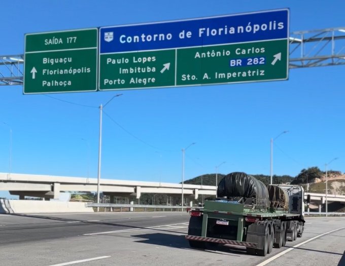 Contorno Viário de Florianópolis é única opção de desvio na BR-101