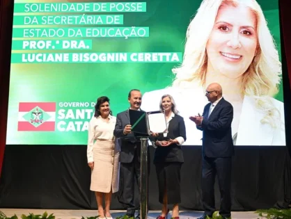 Luciane Ceretta assume a Secretaria da Educação de SC