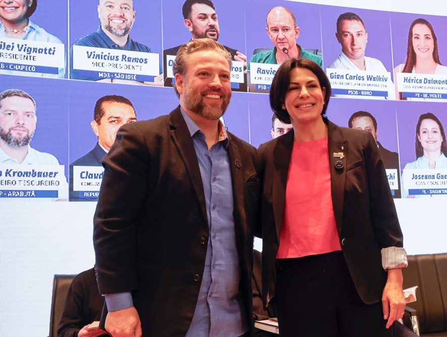 Vereador Vinicius Ramos, de São José, toma posse como vice-presidente da UVESC, representando a Grande Florianópolis