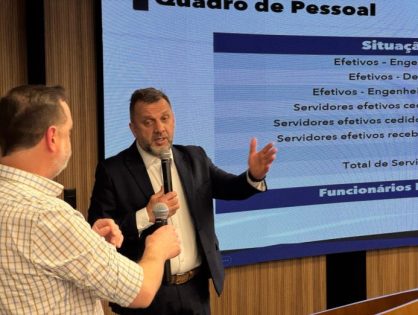 Secretário da Infraestrutura atualiza obras do Programa Estrada Boa em reunião na Fiesc
