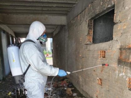 Secretaria de Saúde realiza borrifação em prevenção contra a Dengue