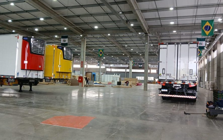 Iniciada a montagem da Fetranslog 2025, nos pavilhões da Efapi