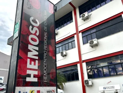 Hemosc reforça pedido por doações de sangue para época de final de ano
