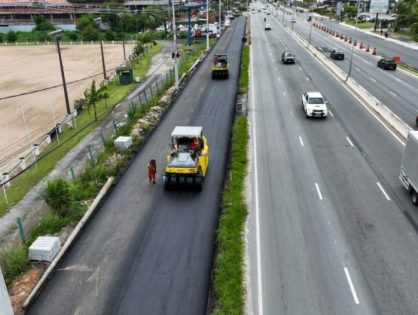 Triplicação da SC-401 atinge 60% de execução e avança com frentes simultâneas no Norte da Ilha