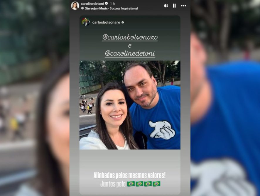 Pelo Estado 19/02: Foto de Carlos Bolsonaro e Carol De Toni agita os bastidores da política