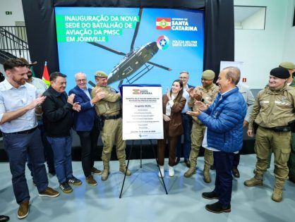 Governo de SC inaugura novo hangar da PM em Joinville e fortalece operações aéreas na região