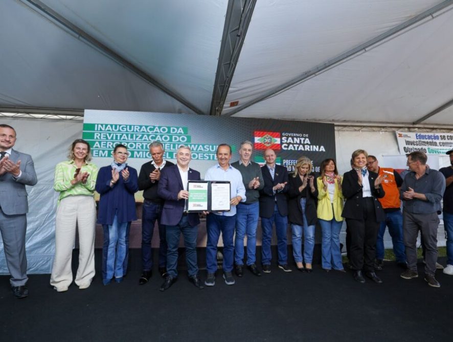 Governador inaugura revitalização do Aeroporto de São Miguel do Oeste