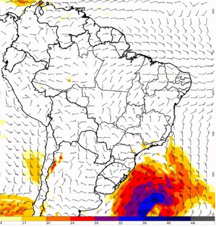 Ciclone-bomba avança pelo Sul do Brasil: entenda os impactos e áreas de risco