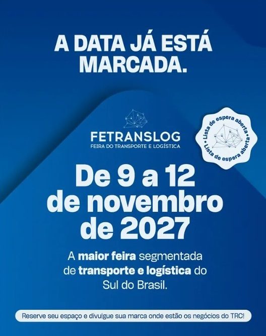 Fetranslog já tem data definida para 2027