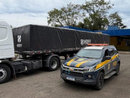 PRF apreende carga de hormônios sintéticos e cosméticos estrangeiros na BR-153