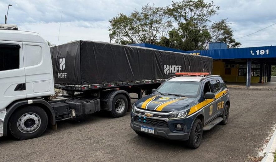 PRF apreende carga de hormônios sintéticos e cosméticos estrangeiros na BR-153